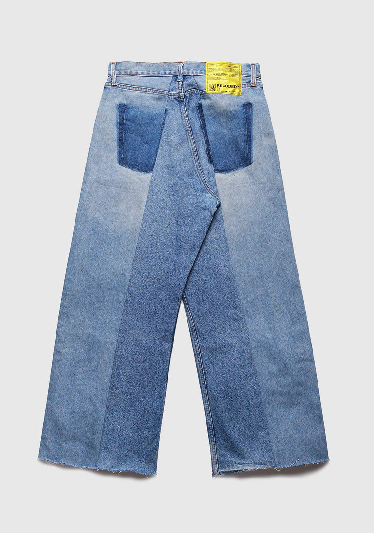 Split Regenerate Denim Trouser