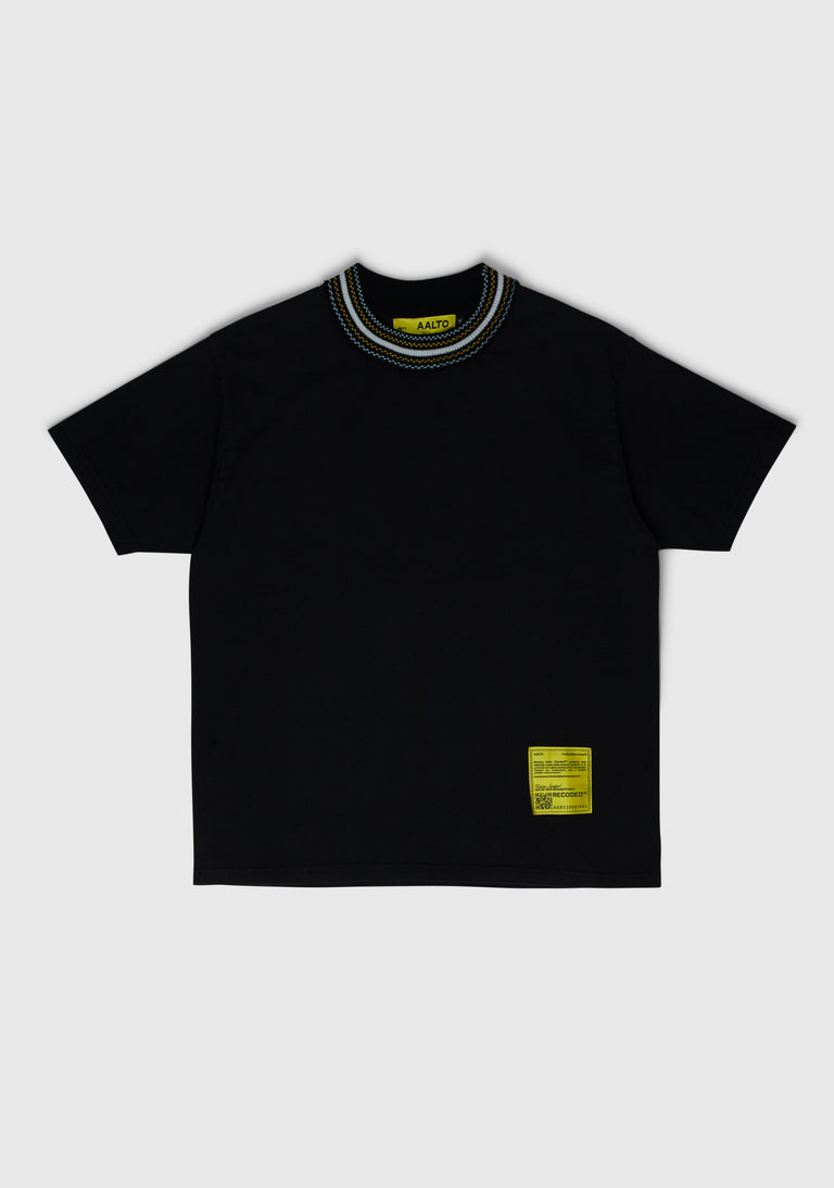 US KNIT COLLAR TEE