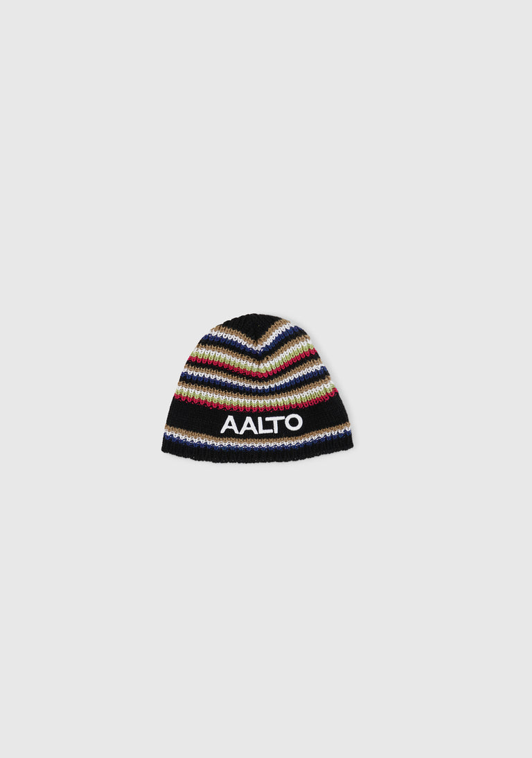 Chunky Hand Stripe Knit Stripe Beanie AARE23001680